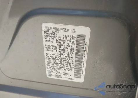 2012 Nissan Rogue S from USA, damaged, VIN JN8AS5MT7CW270235